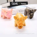 Rubber Dog Toy Squeaky Chew Toys Pig Shape